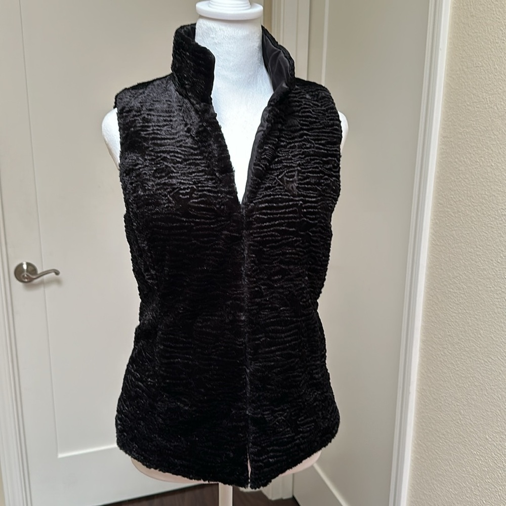 NWOT Ralph Lauren Faux Fur Reversible Vest (S)